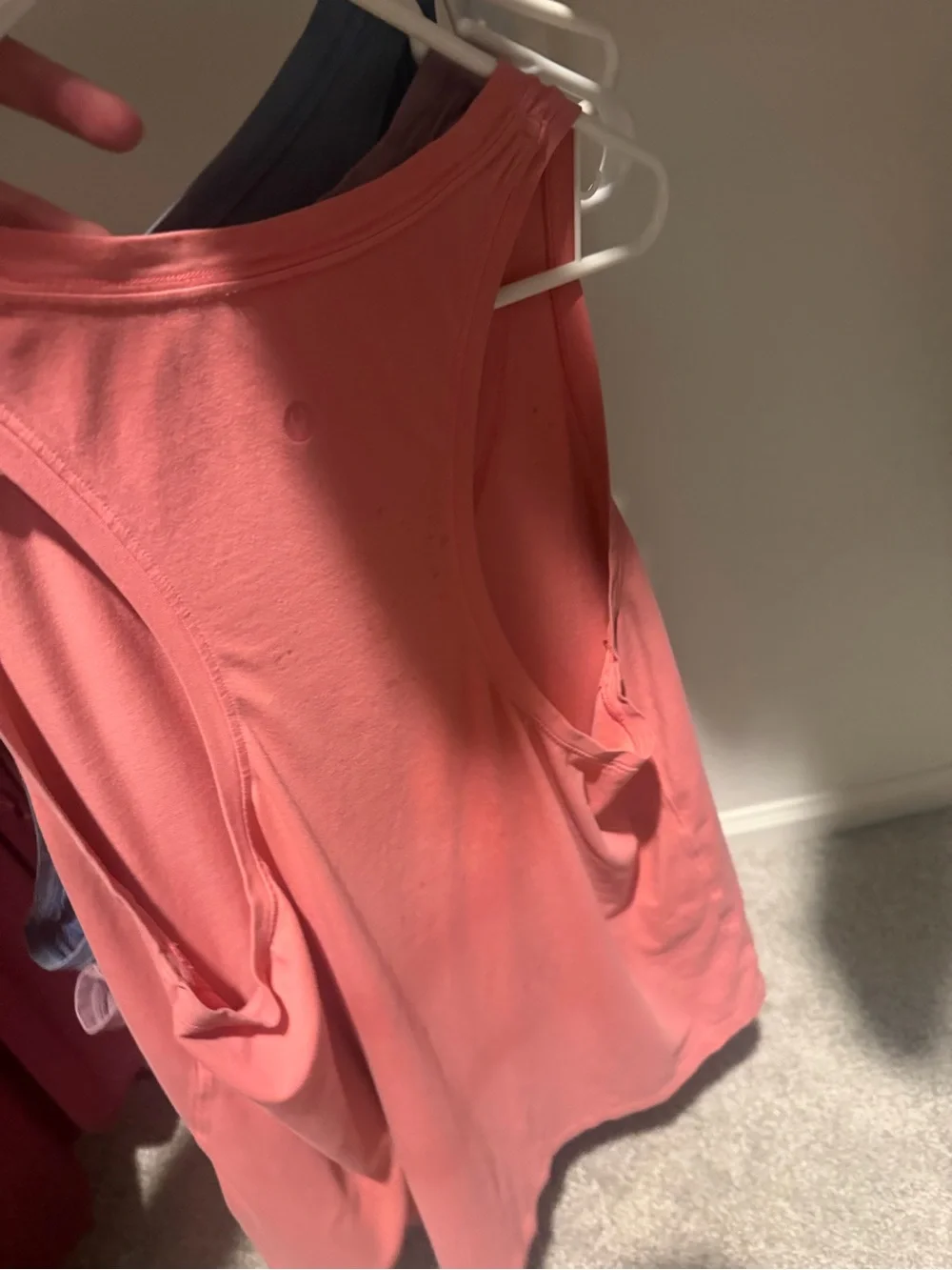 lululemon athletica Scoop Tank Top - Slate Blue, Mauve, Coral. Size 8/10